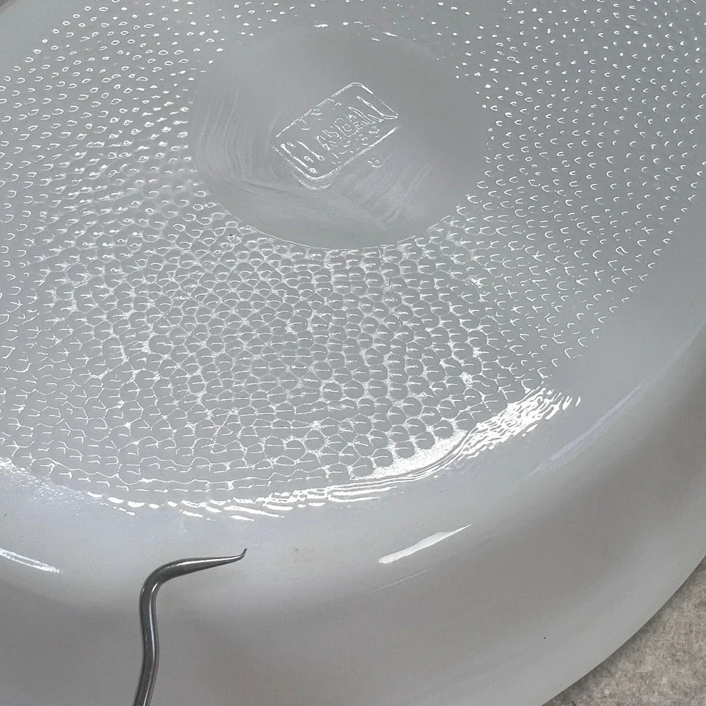 Vintage Glasbake USA Milk Glass Oval Divided Casserole Baking Serving Dish J-239